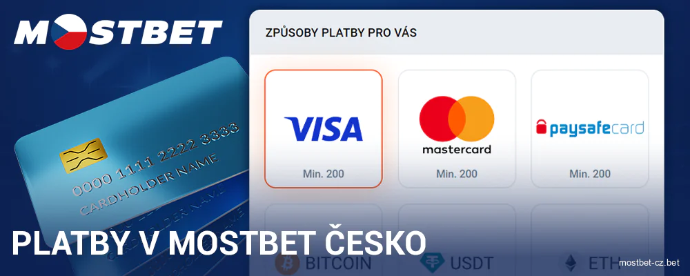 Platební nástroje pro hráče Mostbet Česko